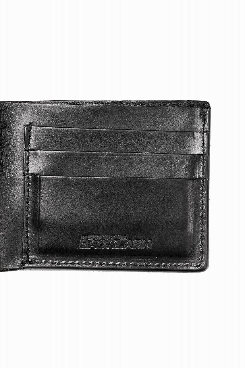 画像をギャラリービューアに読み込む, ISAMU KATAYAMA BACKLASH HORWEEN CHROMEXCEL 2FOLD WALLET / BLACK