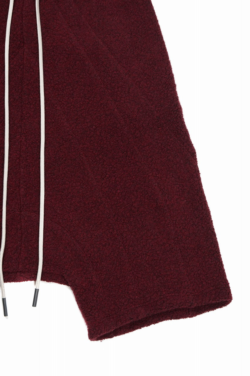 画像をギャラリービューアに読み込む, 【SAMPLE SALE】A.F ARTEFACT BOA FLEECE SARROUEL SHORTS (RED)