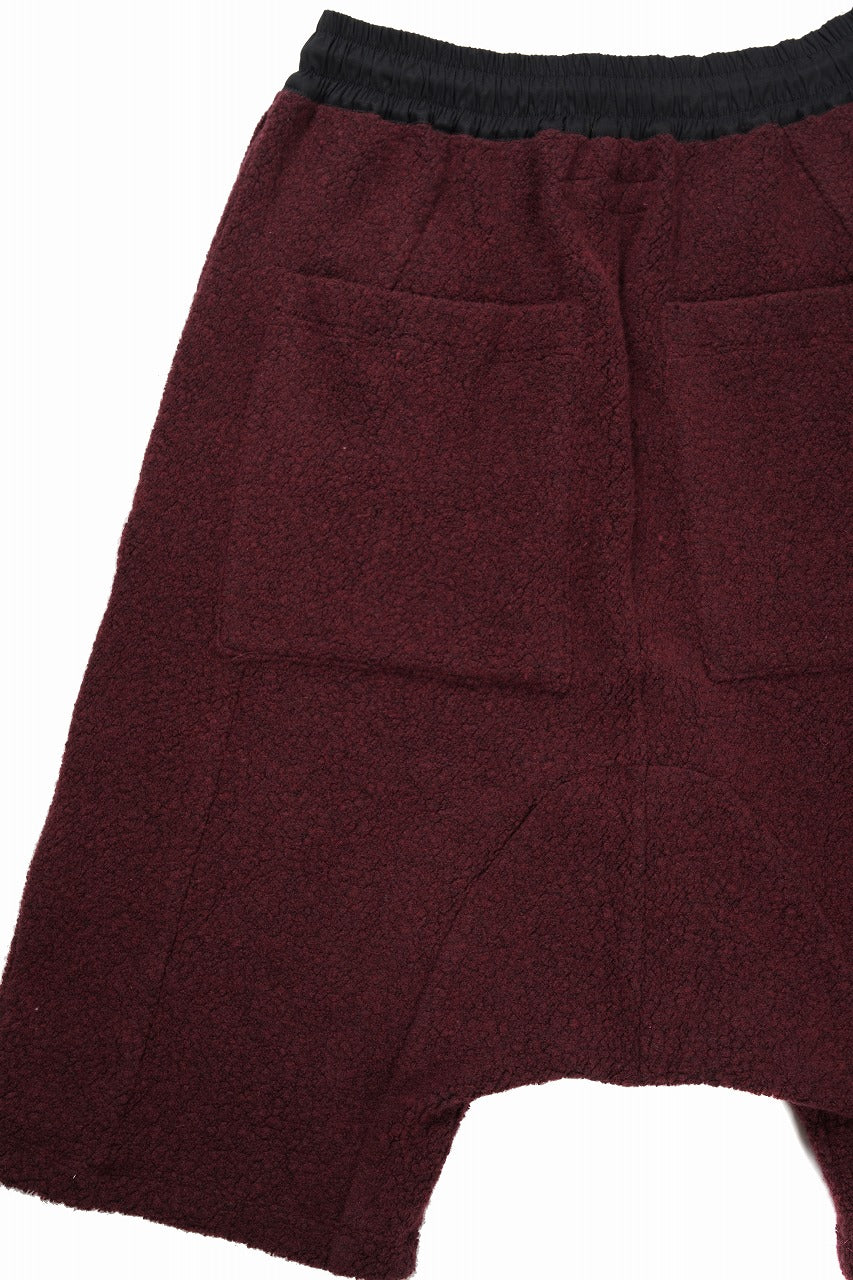 画像をギャラリービューアに読み込む, 【SAMPLE SALE】A.F ARTEFACT BOA FLEECE SARROUEL SHORTS (RED)
