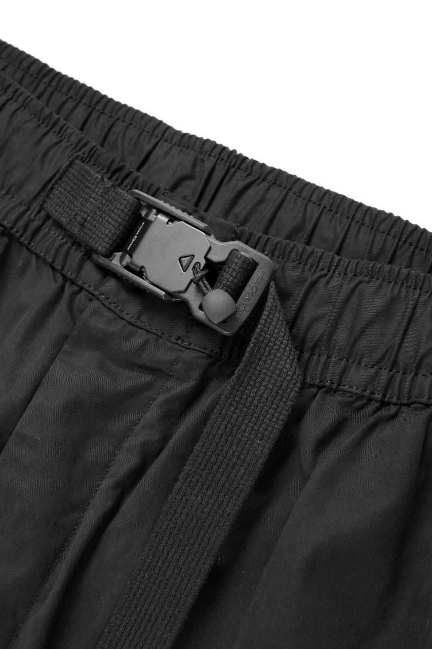 thom/krom CINCH CLOSURE CARGO TROUSERS / PEACHED COTTON MIX (BLACK)