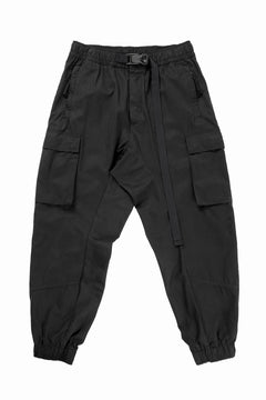 画像をギャラリービューアに読み込む, thom/krom CINCH CLOSURE CARGO TROUSERS / PEACHED COTTON MIX (BLACK)