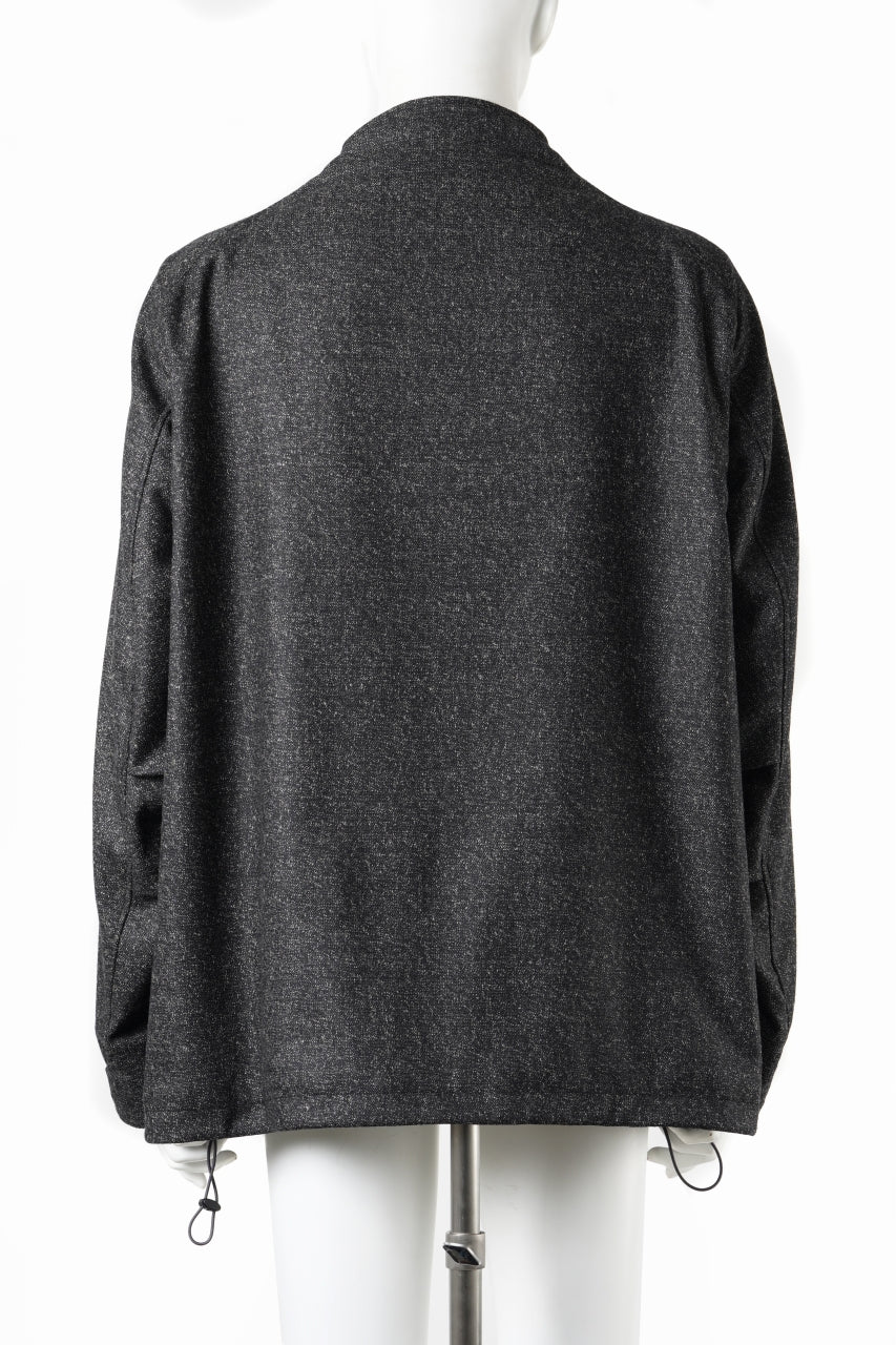 OPPOSE DUALITY CARDIGAN-JACKET / BISHU MIX WOOL (BLACK)