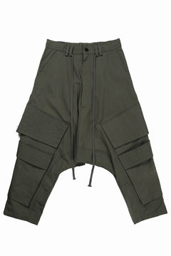 画像をギャラリービューアに読み込む, 【SAMPLE SALE】A.F ARTEFACT D-CLOTCH BIG CARGO CROPPED PANTS (KHAKI)