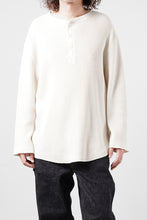 画像をギャラリービューアに読み込む, SEVEN LEATHERS WAFFLE HENLEY LONG SLEEVE TOPS (CREAM)