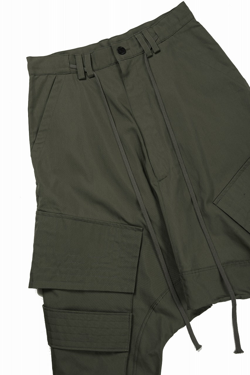 画像をギャラリービューアに読み込む, 【SAMPLE SALE】A.F ARTEFACT D-CLOTCH BIG CARGO CROPPED PANTS (KHAKI)