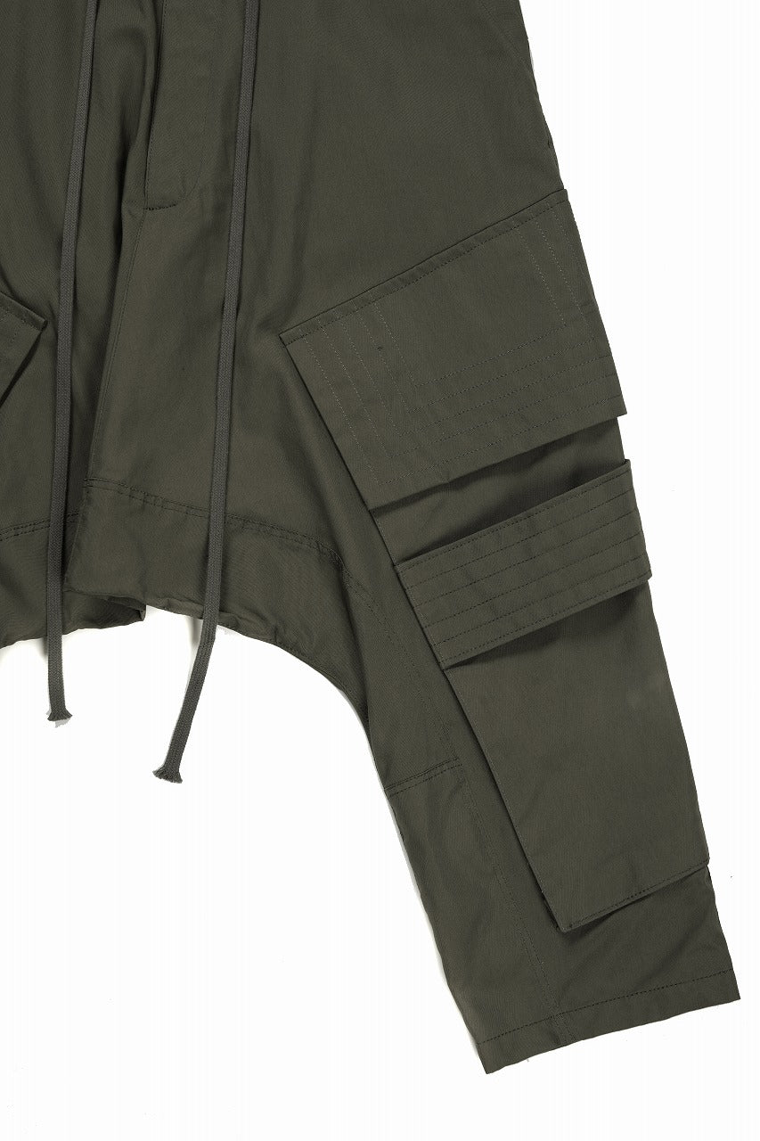 画像をギャラリービューアに読み込む, 【SAMPLE SALE】A.F ARTEFACT D-CLOTCH BIG CARGO CROPPED PANTS (KHAKI)