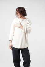 画像をギャラリービューアに読み込む, SEVEN LEATHERS WAFFLE HENLEY LONG SLEEVE TOPS (CREAM)