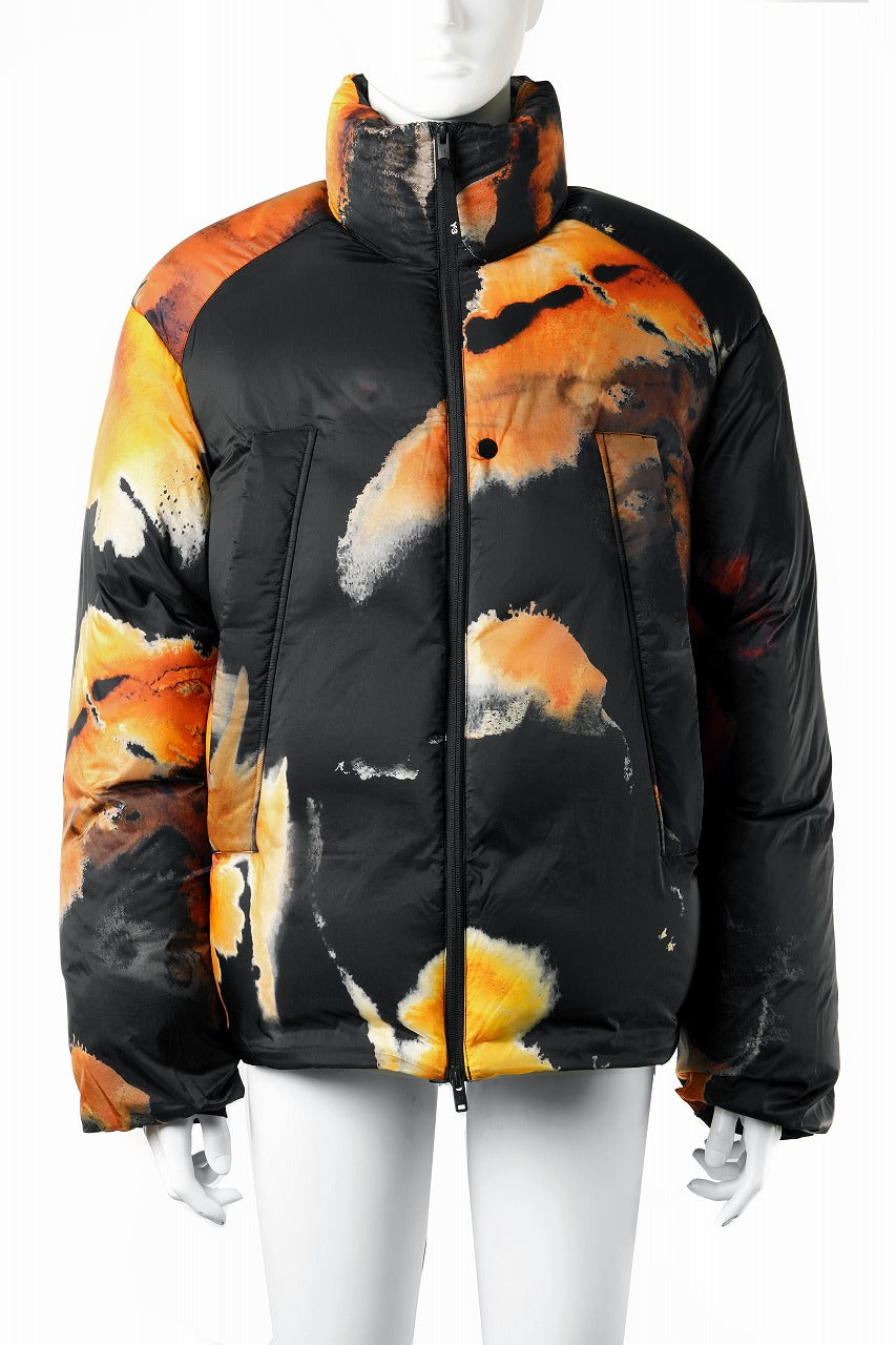 Y-3 Yohji Yamamoto AOP PUFFER DOWN JACKET (BLACK + MULTI)