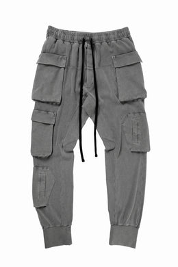 thom/krom MATMIX CARGO TROUSERS / STRUCTURED SOFT JERSEY (USED GREY)