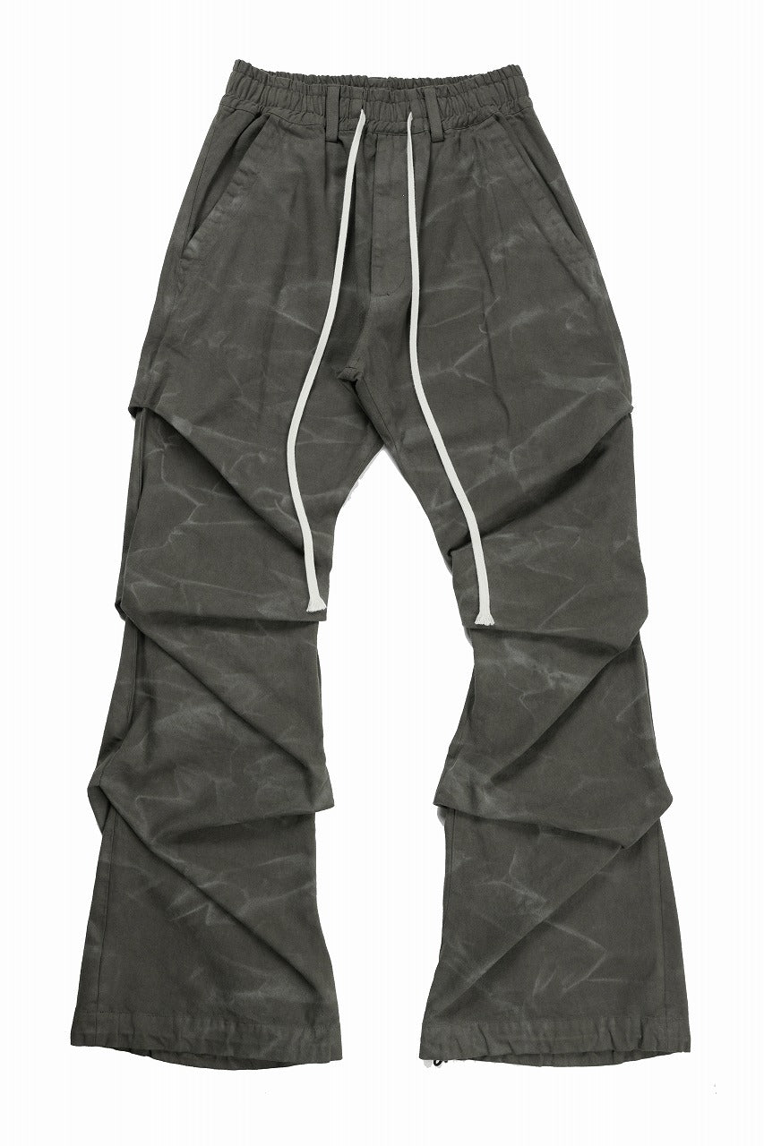 画像をギャラリービューアに読み込む, 【SAMPLE SALE】A.F ARTEFACT TUCK VOLUME BAGGY PANTS / VINTAGE DYED (KHAKI)