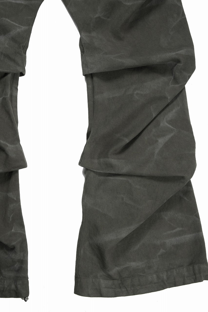 画像をギャラリービューアに読み込む, 【SAMPLE SALE】A.F ARTEFACT TUCK VOLUME BAGGY PANTS / VINTAGE DYED (KHAKI)