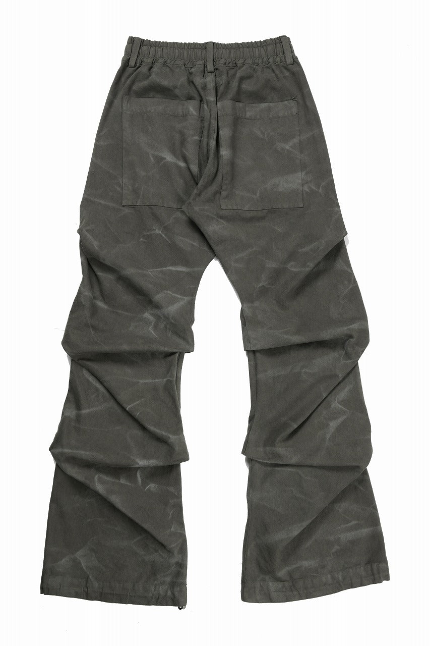 画像をギャラリービューアに読み込む, 【SAMPLE SALE】A.F ARTEFACT TUCK VOLUME BAGGY PANTS / VINTAGE DYED (KHAKI)