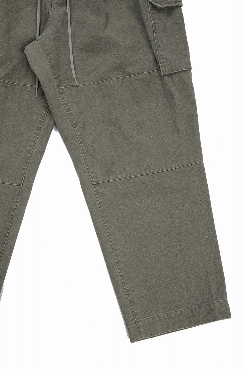 画像をギャラリービューアに読み込む, 【SAMPLE SALE】N/07 MILITARY TROUSERS M47 / VINTAGE BIO-WASHED DRY DUCK CANVAS (KHAKI)