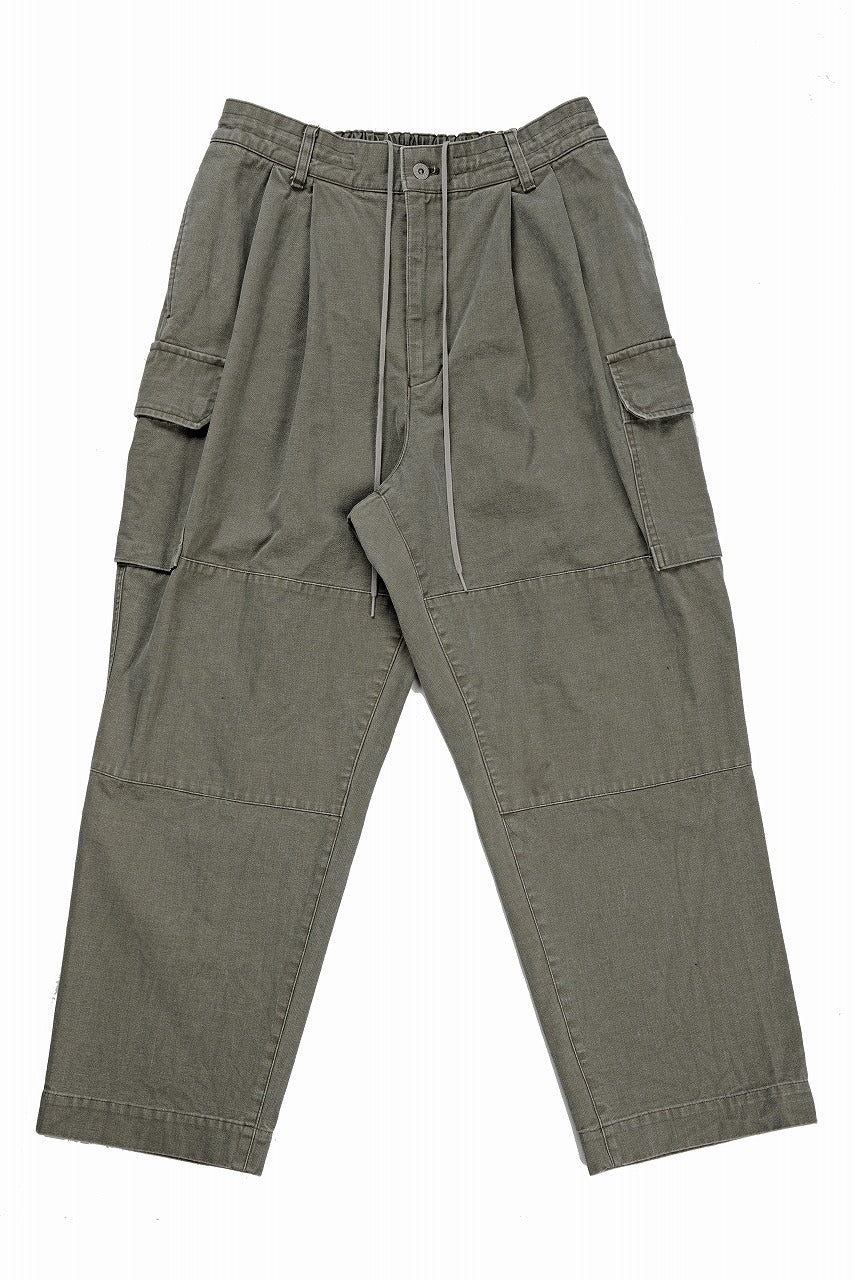 画像をギャラリービューアに読み込む, 【SAMPLE SALE】N/07 MILITARY TROUSERS M47 / VINTAGE BIO-WASHED DRY DUCK CANVAS (KHAKI)