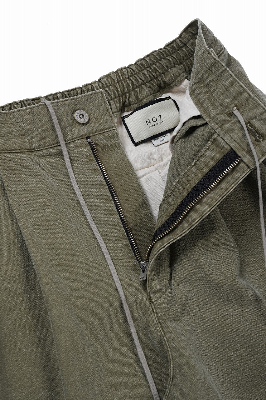 画像をギャラリービューアに読み込む, 【SAMPLE SALE】N/07 MILITARY TROUSERS M47 / VINTAGE BIO-WASHED DRY DUCK CANVAS (KHAKI)