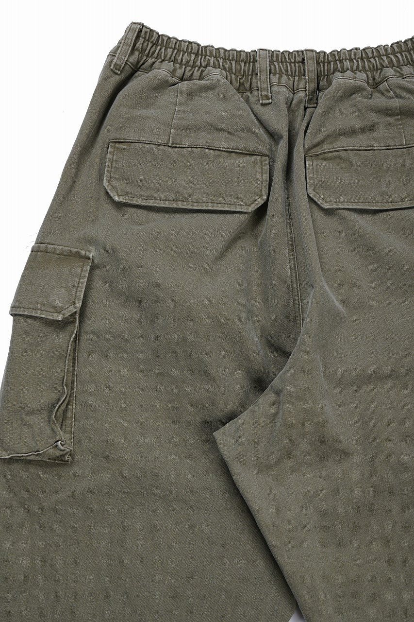 画像をギャラリービューアに読み込む, 【SAMPLE SALE】N/07 MILITARY TROUSERS M47 / VINTAGE BIO-WASHED DRY DUCK CANVAS (KHAKI)