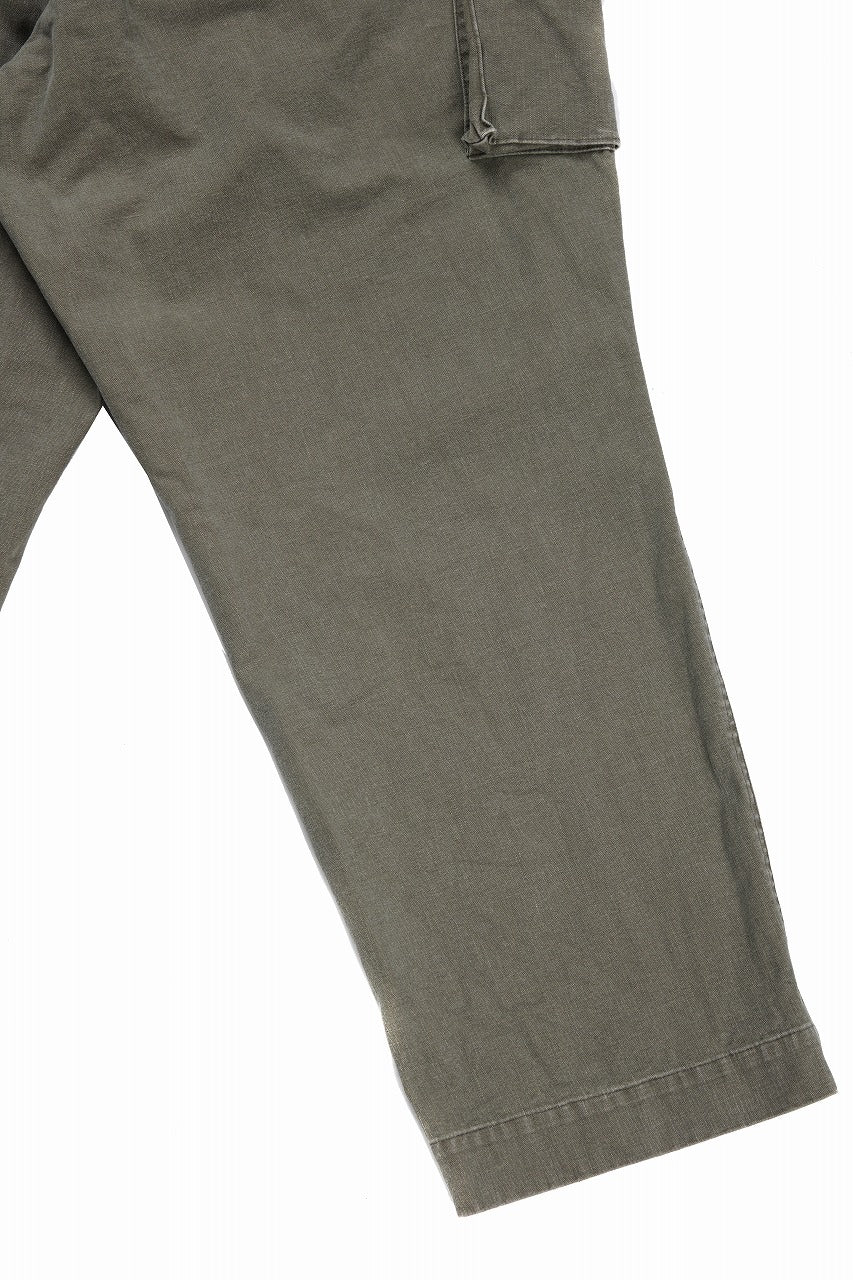 画像をギャラリービューアに読み込む, 【SAMPLE SALE】N/07 MILITARY TROUSERS M47 / VINTAGE BIO-WASHED DRY DUCK CANVAS (KHAKI)