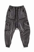 画像をギャラリービューアに読み込む, thom/krom ZIP CARGO JOGGER TROUSERS / DYED SOFT ELASTIC VELVET (USED GREY)