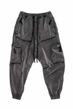 画像をギャラリービューアに読み込む, thom/krom ZIP CARGO JOGGER TROUSERS / DYED SOFT ELASTIC VELVET (USED GREY)