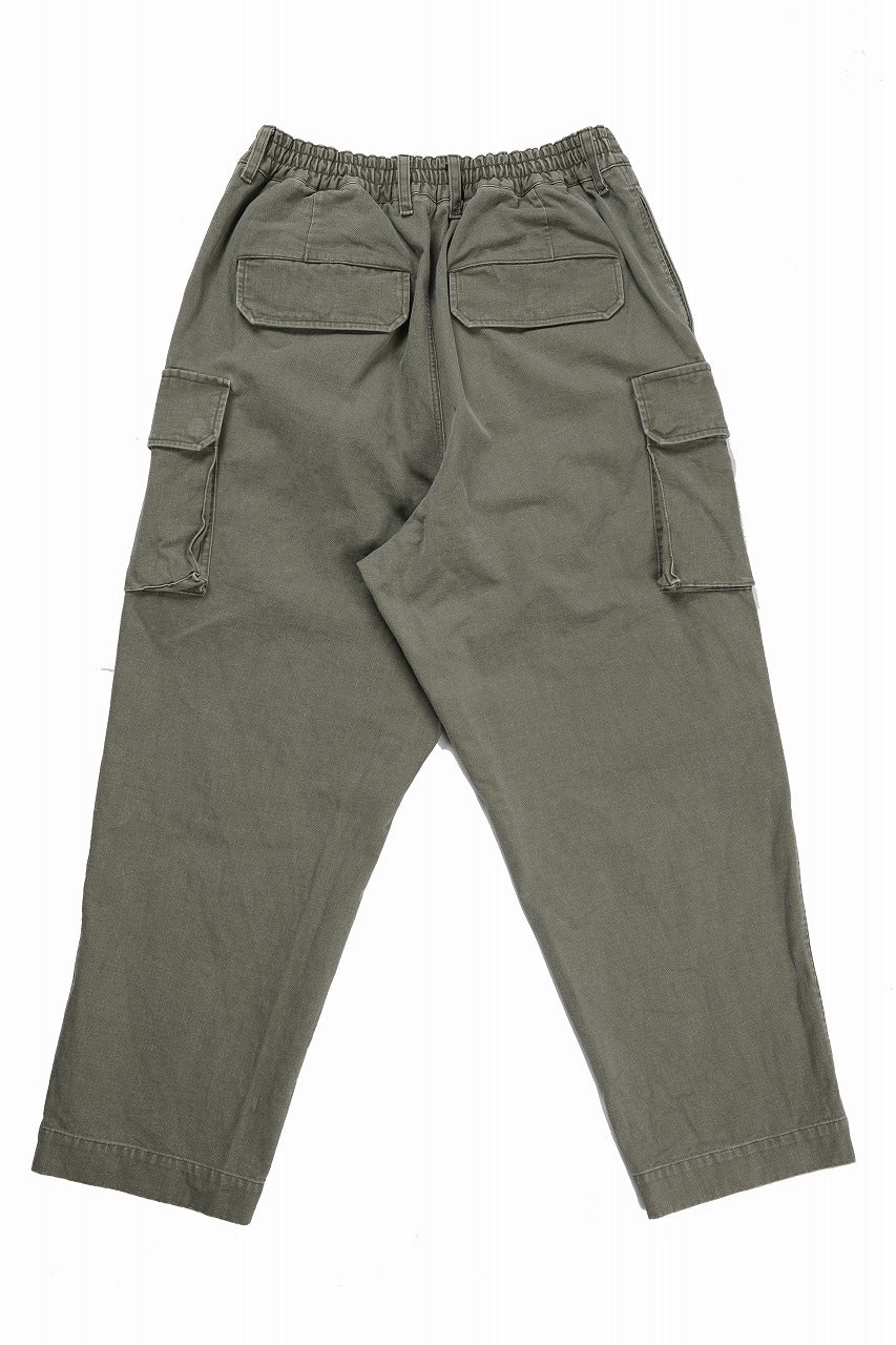 画像をギャラリービューアに読み込む, 【SAMPLE SALE】N/07 MILITARY TROUSERS M47 / VINTAGE BIO-WASHED DRY DUCK CANVAS (KHAKI)