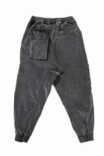 画像をギャラリービューアに読み込む, thom/krom ZIP CARGO JOGGER TROUSERS / DYED SOFT ELASTIC VELVET (USED GREY)
