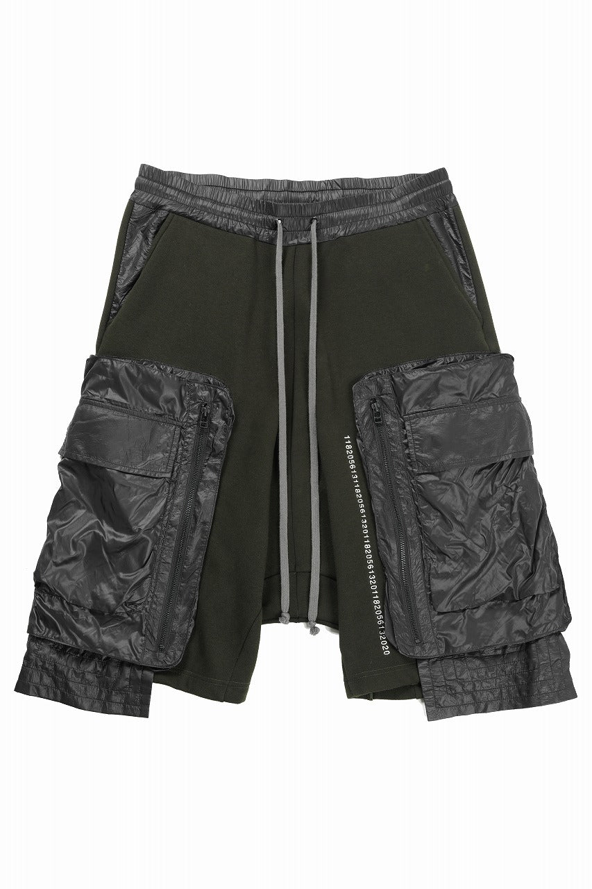 SAMPLE SALE】A.F ARTEFACT MILITARY CARGO SARROUEL SHORTS / BOMBER