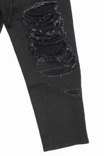 画像をギャラリービューアに読み込む, 【SAMPLE SALE】A.F ARTEFACT WIDE FIT PANTS / DISTRESSED KNIT DENIM (BLACK)