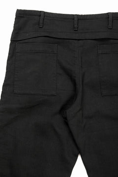 画像をギャラリービューアに読み込む, 【SAMPLE SALE】A.F ARTEFACT WIDE FIT PANTS / DISTRESSED KNIT DENIM (BLACK)