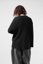 画像をギャラリービューアに読み込む, SEVEN LEATHERS WAFFLE HENLEY LONG SLEEVE TOPS (BLACK)