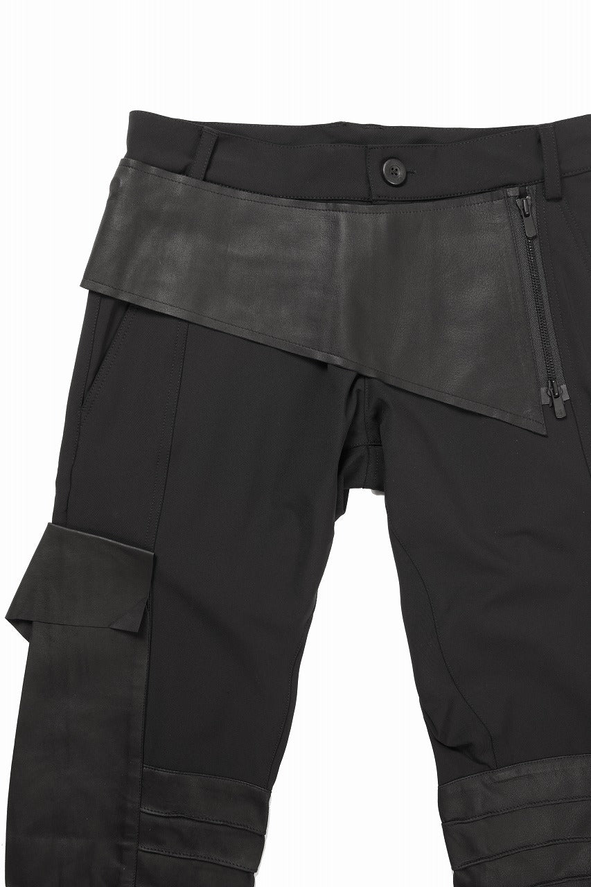 SAMPLE SALE】A.F ARTEFACT BIKER SKINNY CARGO PANTS (BLACK)の商品