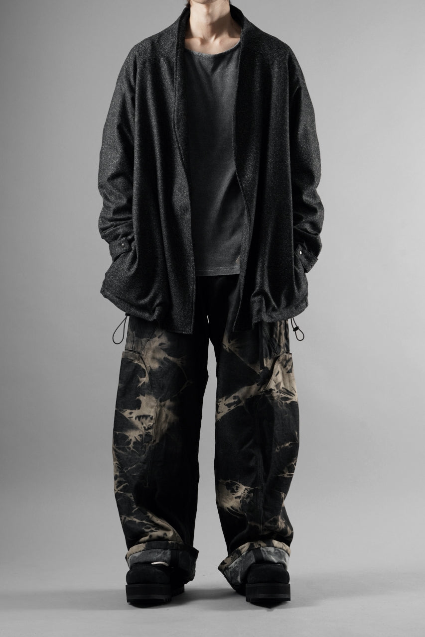 OPPOSE DUALITY CARDIGAN-JACKET / BISHU MIX WOOL (BLACK)