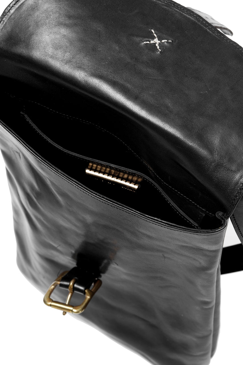 画像をギャラリービューアに読み込む, A TENTATIVE ATELIER exclusive T.S.Eliot REPLICA HAVERSACK SHOULDER BAG / VACHETTA HORSE LEATHER (BLACK)