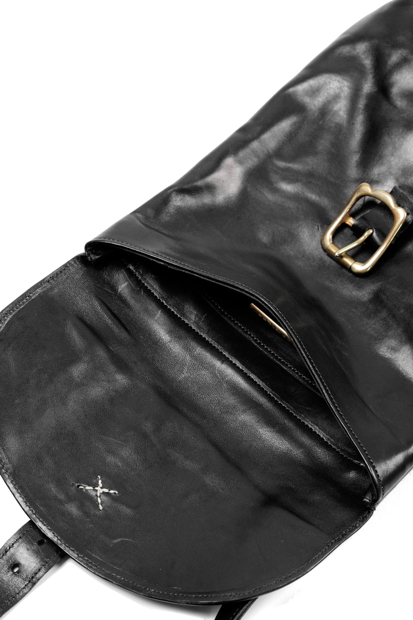 画像をギャラリービューアに読み込む, A TENTATIVE ATELIER exclusive T.S.Eliot REPLICA HAVERSACK SHOULDER BAG / VACHETTA HORSE LEATHER (BLACK)