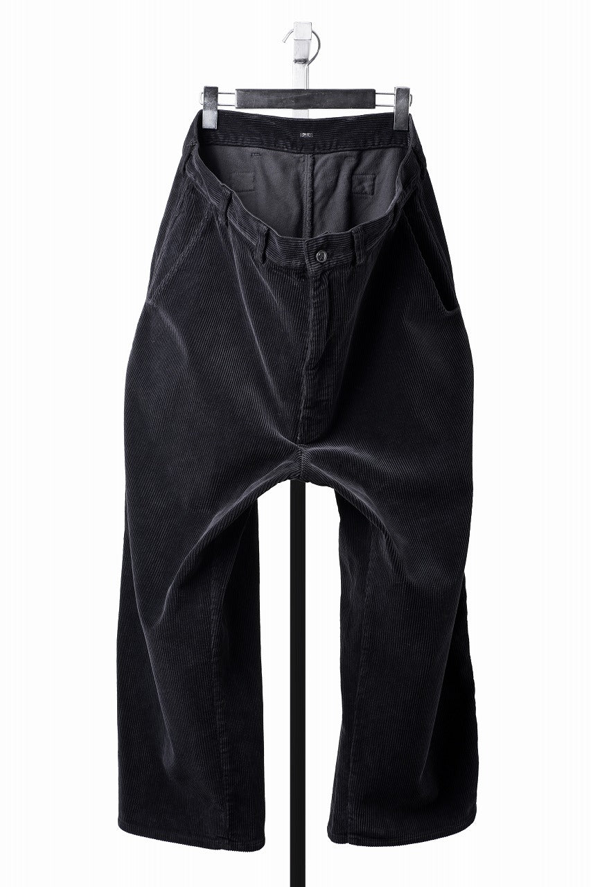 画像をギャラリービューアに読み込む, PORTER CLASSIC CORDUROY FATTY PANTS (BLACK)