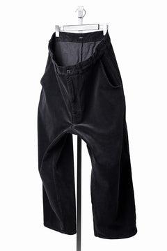 画像をギャラリービューアに読み込む, PORTER CLASSIC CORDUROY FATTY PANTS (BLACK)