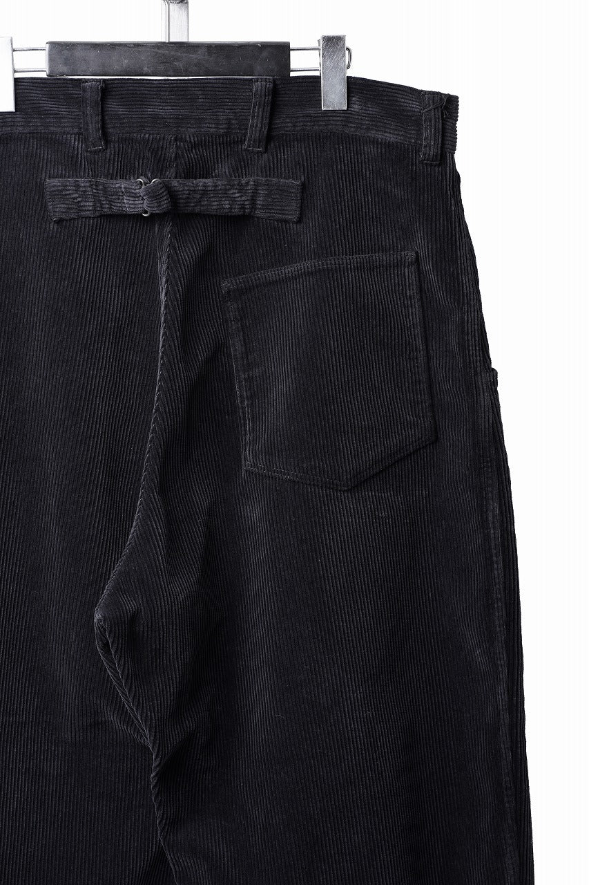 画像をギャラリービューアに読み込む, PORTER CLASSIC CORDUROY FATTY PANTS (BLACK)