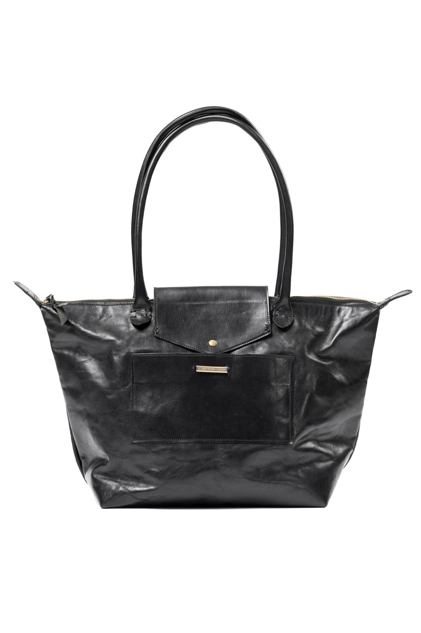 画像をギャラリービューアに読み込む, A TENTATIVE ATELIER exclusive V.De Sica TRAVEL TOTE BAG / VACHETTA HORSE LEATHER (BLACK)