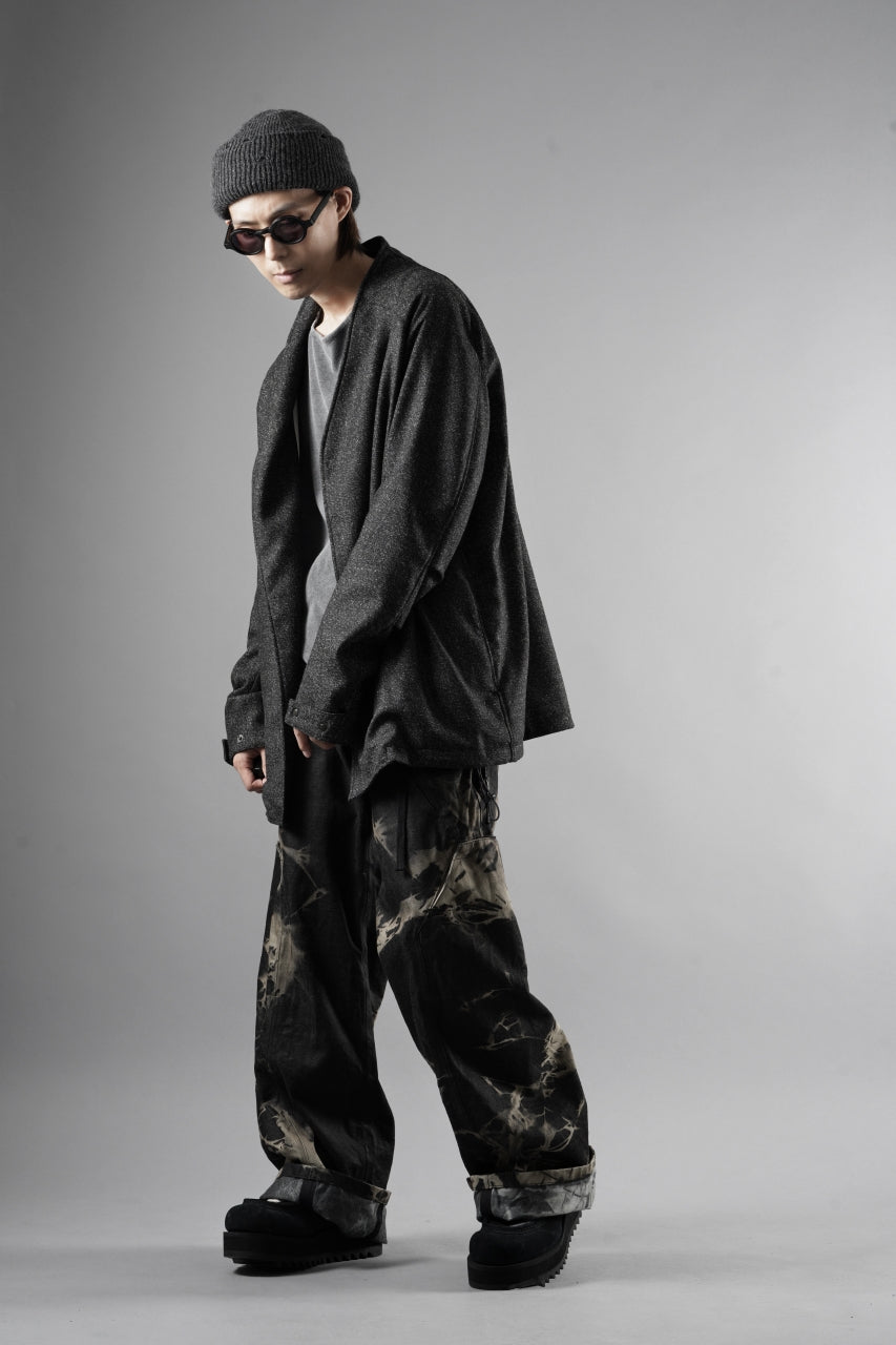 画像をギャラリービューアに読み込む, OPPOSE DUALITY CARDIGAN-JACKET / BISHU MIX WOOL (BLACK)