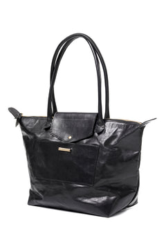 画像をギャラリービューアに読み込む, A TENTATIVE ATELIER exclusive V.De Sica TRAVEL TOTE BAG / VACHETTA HORSE LEATHER (BLACK)