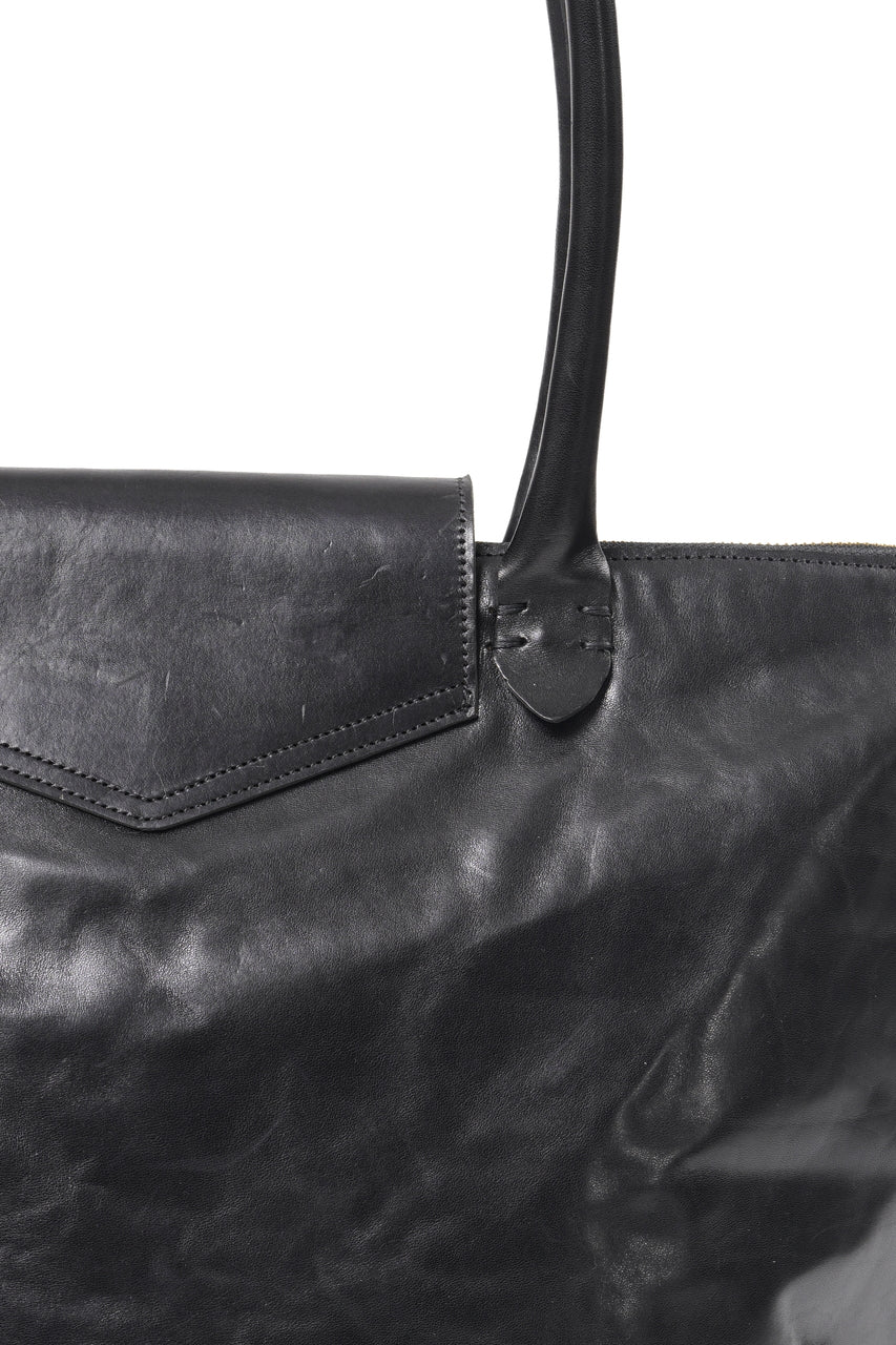 画像をギャラリービューアに読み込む, A TENTATIVE ATELIER exclusive V.De Sica TRAVEL TOTE BAG / VACHETTA HORSE LEATHER (BLACK)