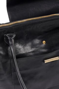 画像をギャラリービューアに読み込む, A TENTATIVE ATELIER exclusive V.De Sica TRAVEL TOTE BAG / VACHETTA HORSE LEATHER (BLACK)