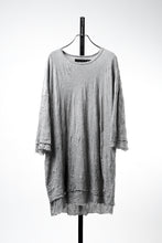 画像をギャラリービューアに読み込む, A.F ARTEFACT OVERSIZED LAYER T-SHIRT / GAUZE WASHER JERSEY (L.GREY)