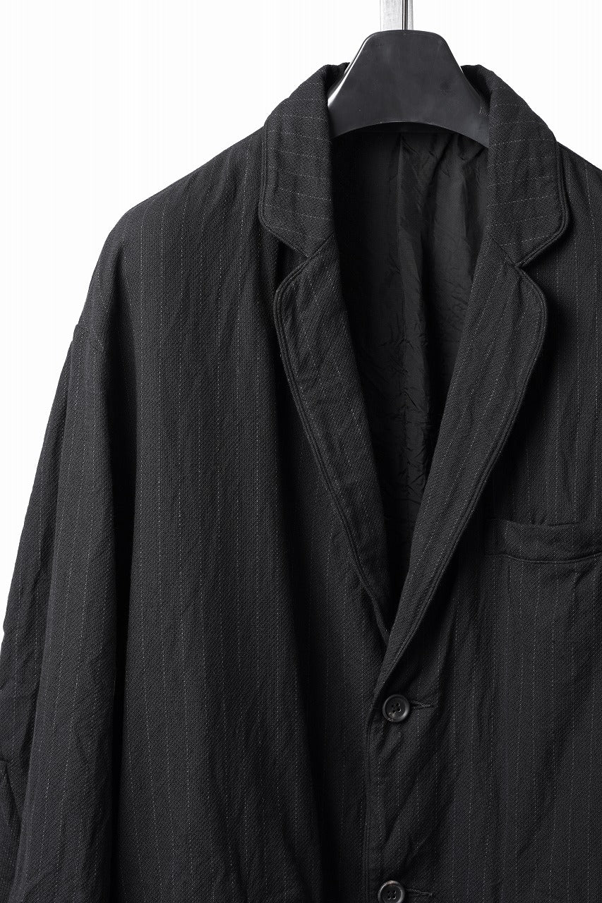 画像をギャラリービューアに読み込む, PORTER CLASSIC PIN STRIPE CLASSIC JACKET -2026AW- (BLACK)