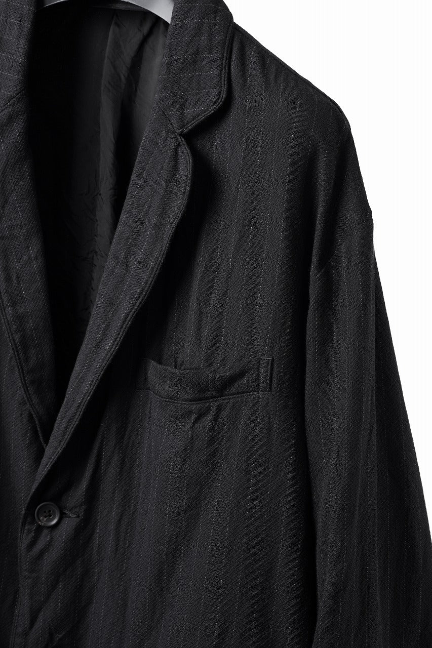 画像をギャラリービューアに読み込む, PORTER CLASSIC PIN STRIPE CLASSIC JACKET -2026AW- (BLACK)