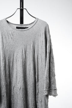画像をギャラリービューアに読み込む, A.F ARTEFACT OVERSIZED LAYER T-SHIRT / GAUZE WASHER JERSEY (L.GREY)
