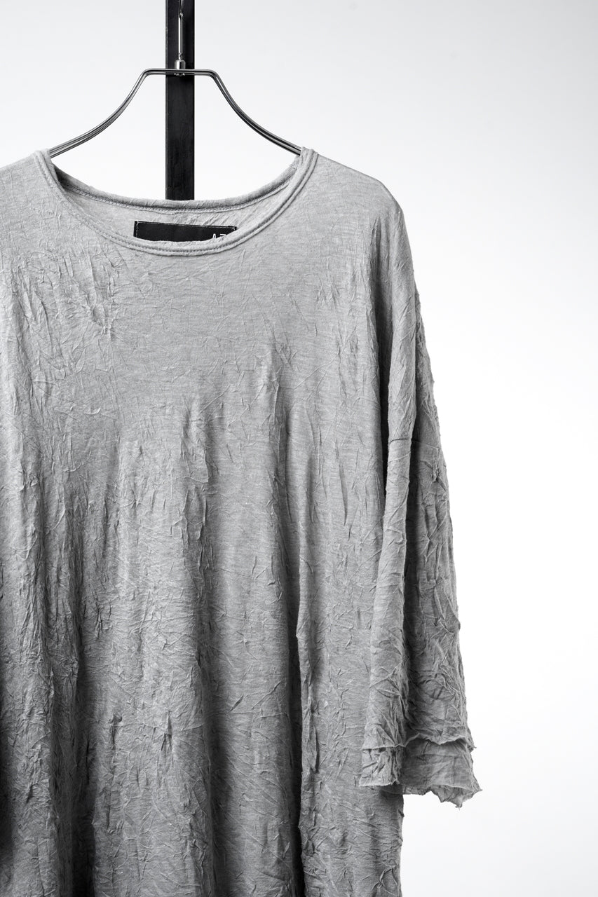 画像をギャラリービューアに読み込む, A.F ARTEFACT OVERSIZED LAYER T-SHIRT / GAUZE WASHER JERSEY (L.GREY)