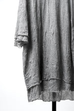 画像をギャラリービューアに読み込む, A.F ARTEFACT OVERSIZED LAYER T-SHIRT / GAUZE WASHER JERSEY (L.GREY)
