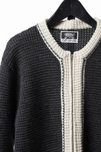 画像をギャラリービューアに読み込む, LASTMAN CHAMPS KNIT CARDIGAN (BLACK)