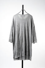 画像をギャラリービューアに読み込む, A.F ARTEFACT OVERSIZED LAYER T-SHIRT / GAUZE WASHER JERSEY (L.GREY)
