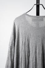 画像をギャラリービューアに読み込む, A.F ARTEFACT OVERSIZED LAYER T-SHIRT / GAUZE WASHER JERSEY (L.GREY)
